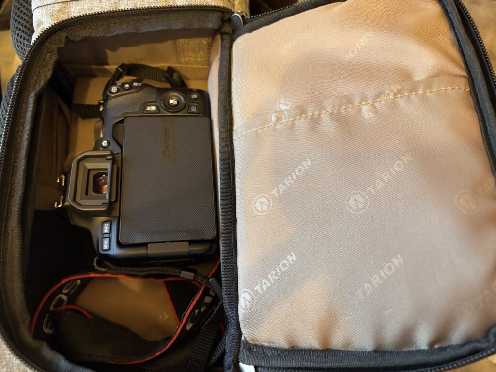 リュックのサイドポケット